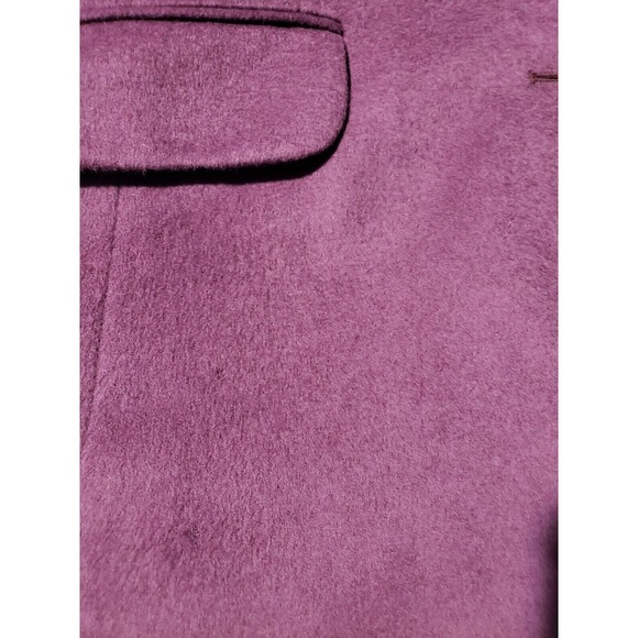 Vintage LL Bean Blazer Women's Size 8P Purple Wool Cashmere Blend Pockets Lined - Picture 8 of 14